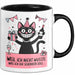 Sarkastische Katze Tasse Geschenk Lustige Geschenkidee Spruch Weil Ich Nicht Wusste, Was Ich Dir Schenken Soll Schwarz Trendation