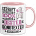 Songtexter Geschenk Lustiger Spruch für Songtexter Geschenkidee Bester Songtexter Der Welt Rosa Trendation