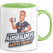 Trainer Tasse Geschenkidee Bester Trainer Trinkt Kaffee Grün Trendation