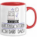 Geschenk für Katzenzüchterin Tasse Lustige Geschenkidee Geburtstag Ich Bin Katzenzüchterin Ich Darf Das Rot Trendation