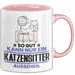 Katzensitter Geschenk Tasse So Gut Kann Nur Ein Katzensitter Aussehen Geschenkidee Kaffee-Becher Rosa Trendation