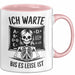 Lehrer Unterricht Tasse Geschenk Lustige Geschenkidee Spruch Ich Warte Bis Es Leise Ist Rosa Trendation
