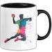 Handballspieler Tasse Geschenk Lustige Geschenkidee Spruch Schwarz Trendation
