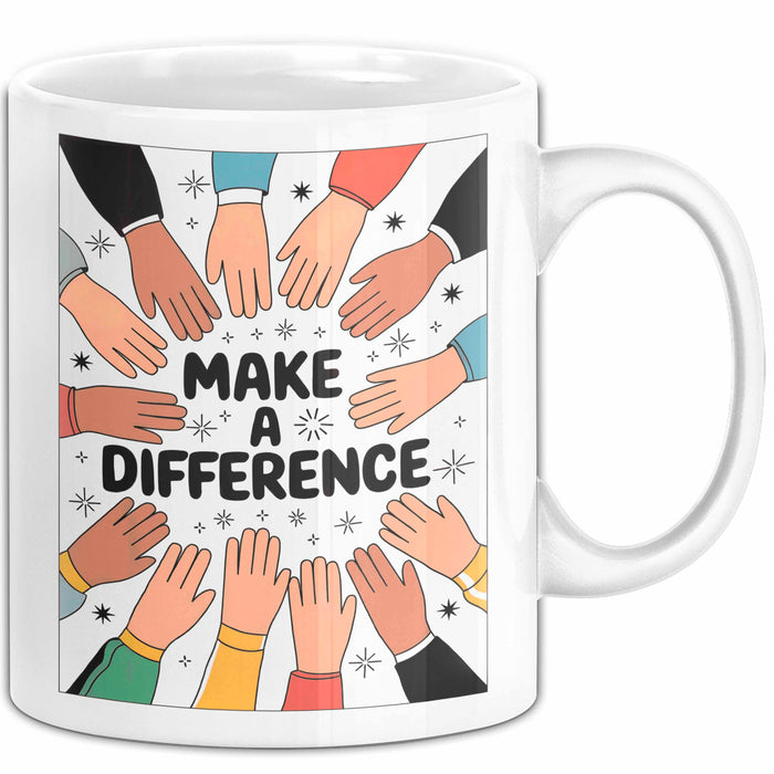 Freiwilliger Tasse Geschenk Lustige Geschenkidee Spruch Für Veränderungs Macher Weiß Trendation