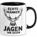 Hirschjäger Jagd Tasse Geschenk Echte Männer jagen ihr Essen Trendation