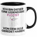 Flötist Geschenk Tasse Lustige Geschenkidee Geburtstag für Flötist Ich Bin Dieser Legendäre Flötist Von Dem Alle Geredet Haben Kaffee-Becher Schwarz Trendation