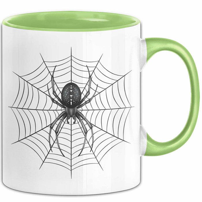 Spinne Vogelspinne Tier Tasse Geschenk Lustige Geschenkidee Spruch Grün Trendation