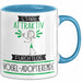 Vogel-Adoptierende Tasse Geschenk Becher Stark Attraktiv Furchtlos Vogel-Adoptierende Lustige Geschenkidee Blau Trendation