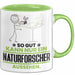 Naturforscher Geschenk Tasse So Gut Kann Nur Ein Naturforscher Aussehen Geschenkidee Kaffee-Becher Grün Trendation