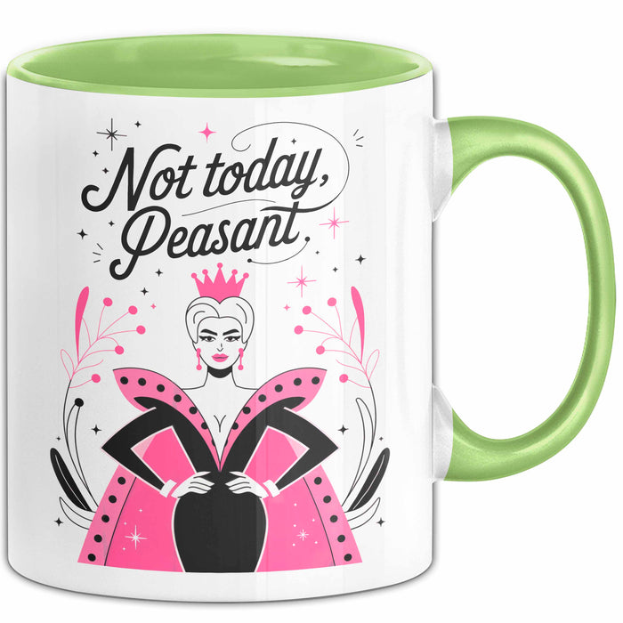 Freche Königin Tasse Geschenk Lustige Geschenkidee Spruch Für Starke Persönlichkeiten Grün Trendation
