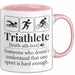 Triathlon Geschenk Tasse Iron Becher Mann Trathlet Geschenkidee Lustiger Spruch Rosa Trendation