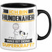 Hundenäher Tasse Geschenk für Hundenäher Geburtstag Lustiger Spruch Kaffee-Becher Was Ist Deine Superkraft Schwarz Trendation