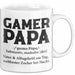 Spieler Papa Tasse Geschenk Lustige Geschenkidee Spruch Gamer Papa Weiß Trendation