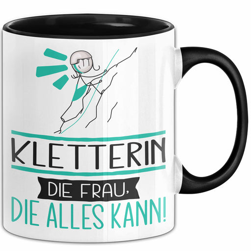 Kletterin Geschenk Tasse Becher Die Frau Die Allen Kann Geschenkidee für eine Kletterin Lustig Trendation