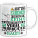 Vogelbeobachter Geschenk Tasse Lustiger Spruch Erheben Sie Sich Der Vogelbeobachter Betritt den Raum Weiß Trendation