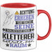 Kletterer Geschenk Tasse Lustiger Spruch Erheben Sie Sich Der Kletterer Betritt den Raum Rot Trendation