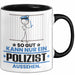 Polizist Geschenk Tasse So Gut Kann Nur Ein Polizist Aussehen Geschenkidee Kaffee-Becher Schwarz Trendation
