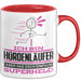 Hürdenläufer Geschenk Tasse Ich Bin Hürdenläufer Aber Sag Doch Einfach Superheld Lustige Geschenkdiee für Hürdenläufer Kaffee-Becher Rot Trendation