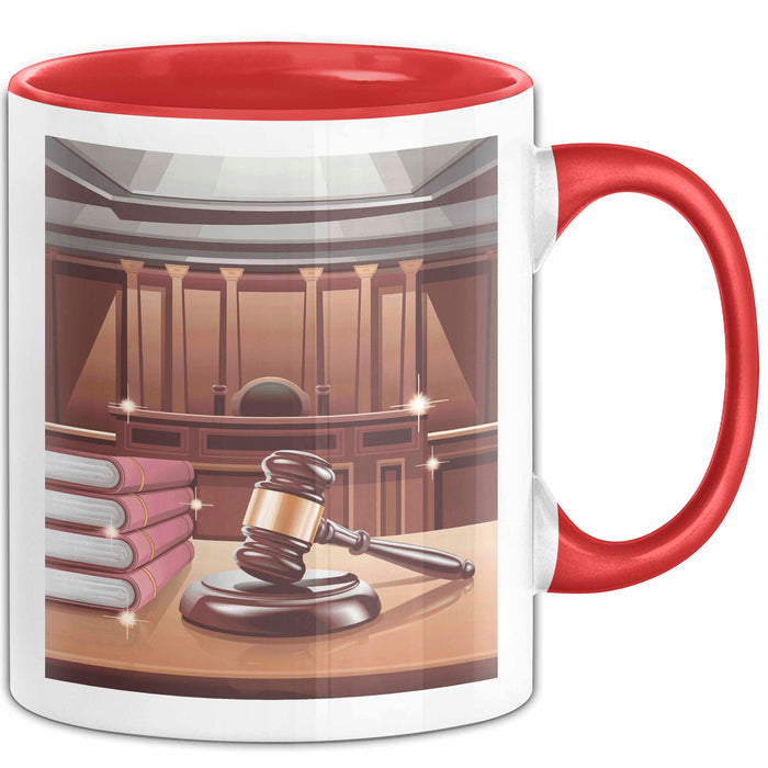 Gerichtsschreiber Tasse Geschenk Lustige Geschenkidee Spruch Für Gerichtspersonal Rot Trendation
