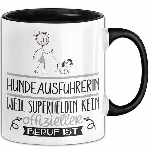 Hundeausführerin Geschenk Tasse Lustiger Spruch Hundeausführerin Weil Superheldin Kein Offizieller Beruf Ist Geschenkidee Trendation