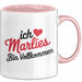 Marlies Tasse Geschenk Ich Bin Vollkommen Marlies Geschenkidee Geburtstag Rosa Trendation