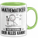 Mathematiker Tasse Geschenk für Mathematiker Der Mann Der Alles Kann Geschenkidee zum Geburtstag Grün Trendation