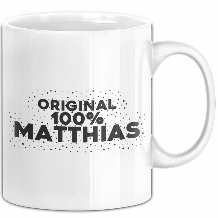 Matthias Tasse Original 100% Matthias Geschenk Weiß Trendation