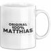 Matthias Tasse Original 100% Matthias Geschenk Weiß Trendation