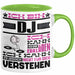 DJ Geschenk Tasse Geschenkidee für DJ Geburtstag Lustiger Spruch Ich Bin DJ Ich Kann Es Dir Erklären Aber Nicht Für Dich Verstehen Funny Grün Trendation