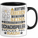 Schachspieler Geschenk Tasse Lustiger Spruch Erheben Sie Sich Der Schachspieler Betritt den Raum Schwarz Trendation