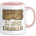 Toningenieur Ingenieurwesen Tasse Geschenk Lustige Geschenkidee Spruch Tontechniker Vu Meter Rosa Trendation