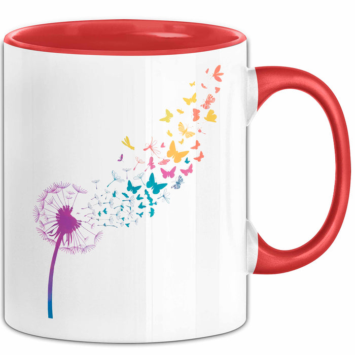 Blume Tasse Geschenk Lustige Geschenkidee Spruch Rot Trendation
