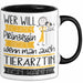 Tierärztin Tasse Geschenk Spruch Wer Will Schon Prinzessin Sein Wenn Man Auch Tierärztin Sein Kann Trendation