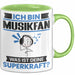 Musikfan Tasse Geschenk für Musikfan Geburtstag Lustiger Spruch Kaffee-Becher Was Ist Deine Superkraft Grün Trendation
