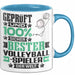 Volleyballspieler Geschenk Lustiger Spruch für Volleyballspieler Geschenkidee Bester Volleyballspieler Der Welt Blau Trendation