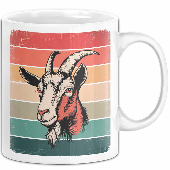 Ziegenbauer Ziegen Tier Tasse Geschenk Lustige Geschenkidee Spruch Weiß Trendation