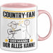 Country-Fan Tasse Geschenk für Country-Fan Der Mann Der Alles Kann Geschenkidee zum Geburtstag Rosa Trendation