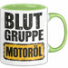 Auto Kfz Mechaniker Tasse Geschenk Lustige Geschenkidee Spruch Blutgruppe Motoröl Grün Trendation