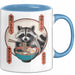 Waschbär Tierliebhaber Ramen Tasse Geschenk Lustige Geschenkidee Spruch Blau Trendation