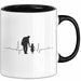 Papa Vatertag Vater Sohn Tasse Becher Geschenk Lustige Geschenkidee Spruch Herzschlag Von Vater Und Sohn Trendation