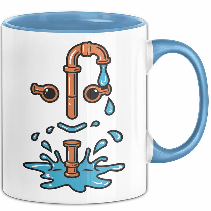 Klempner Tasse Geschenkidee Rohr Experte Lustiger Spruch Geschenkidee Lustig Blau Trendation