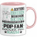 Pop-Fan Geschenk Tasse Lustiger Spruch Erheben Sie Sich Der Pop-Fan Betritt den Raum Rosa Trendation