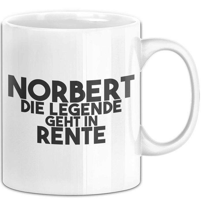 Norbert Tasse Norbert – Die Legende Geht In Rente Geschenk