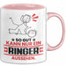 Ringer Geschenk Tasse So Gut Kann Nur Ein Ringer Aussehen Geschenkidee Kaffee-Becher Rosa Trendation