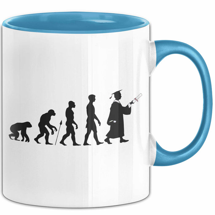 Anwalt Tasse Geschenk Evolution der Juristen Rechtsanwalt Blau Trendation
