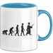 Anwalt Tasse Geschenk Evolution der Juristen Rechtsanwalt Blau Trendation