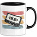 Retro Vintage Kassette Tasse Geschenk Lustige Geschenkidee Spruch Schwarz Trendation