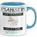 Pianistin Und Prinzessin Tasse Geschenk Für Eine Pianistin Geburtstag Was Ist Deine Superkraft Blau Trendation
