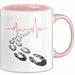 Läufer Tasse Geschenkidee für Marathonliebhaber Rosa Trendation