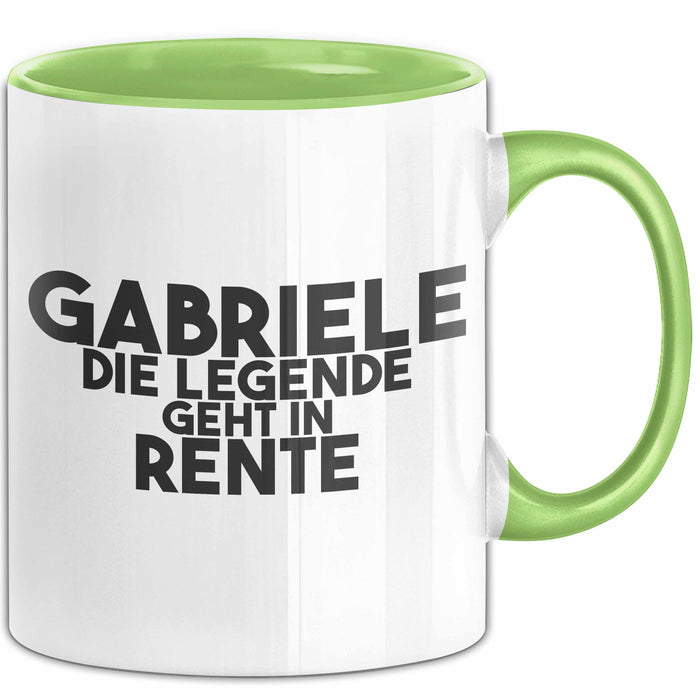 Gabriele Tasse Gabriele – Die Legende Geht In Rente Geschenk